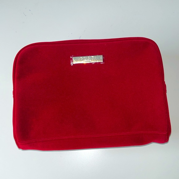 Gucci Perfume Red Suede Cosmetic Bag - Picture 1 of 9